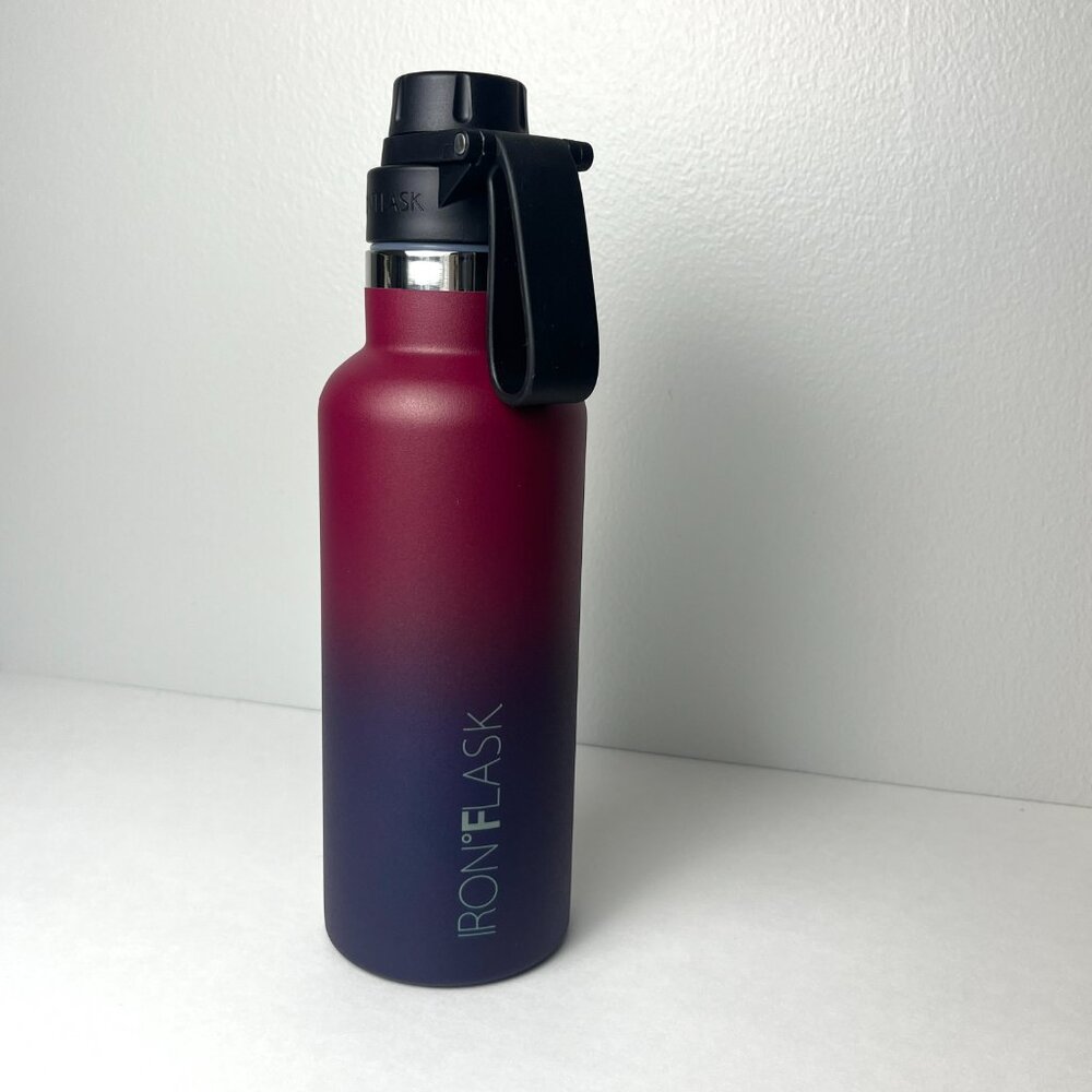 Iron Flask Water Bottle - Stainless Steel 16oz Dark Rainbow - Picture 4 of 4